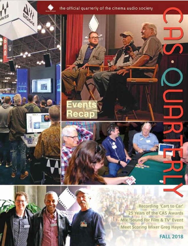 CAS.QUARTERLY magazine side cover Fall 2018