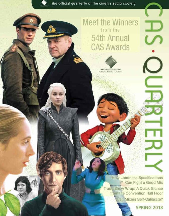 CAS.QUARTERLY magazine side cover Spring 2018