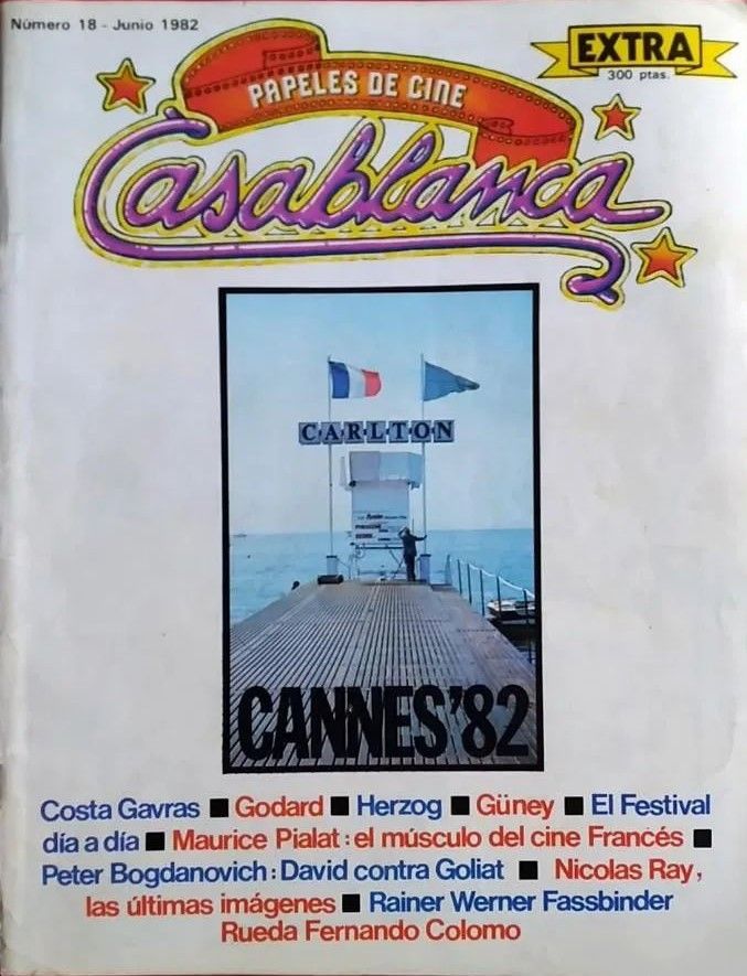 CASABLANCA magazine side cover Issue 18  June 1982