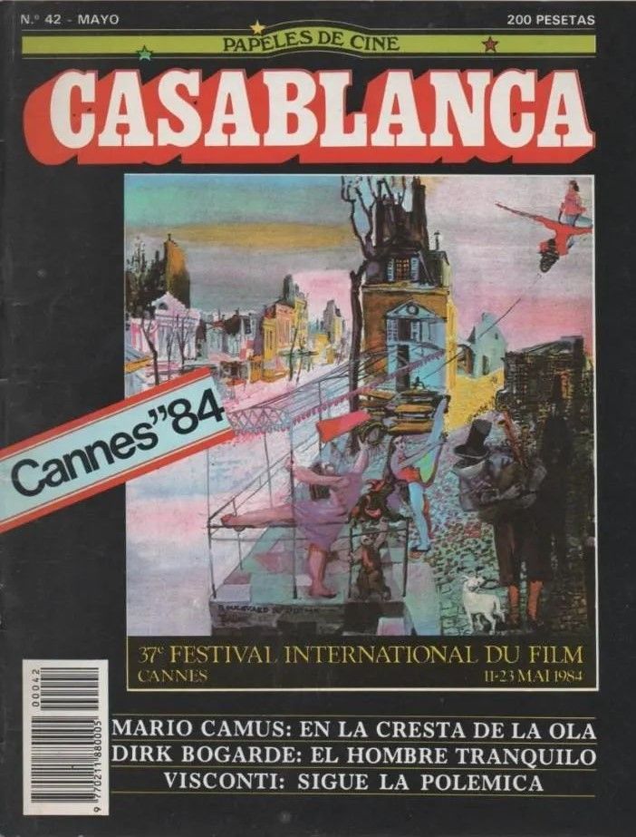 CASABLANCA magazine side cover Issue 42  May 1984