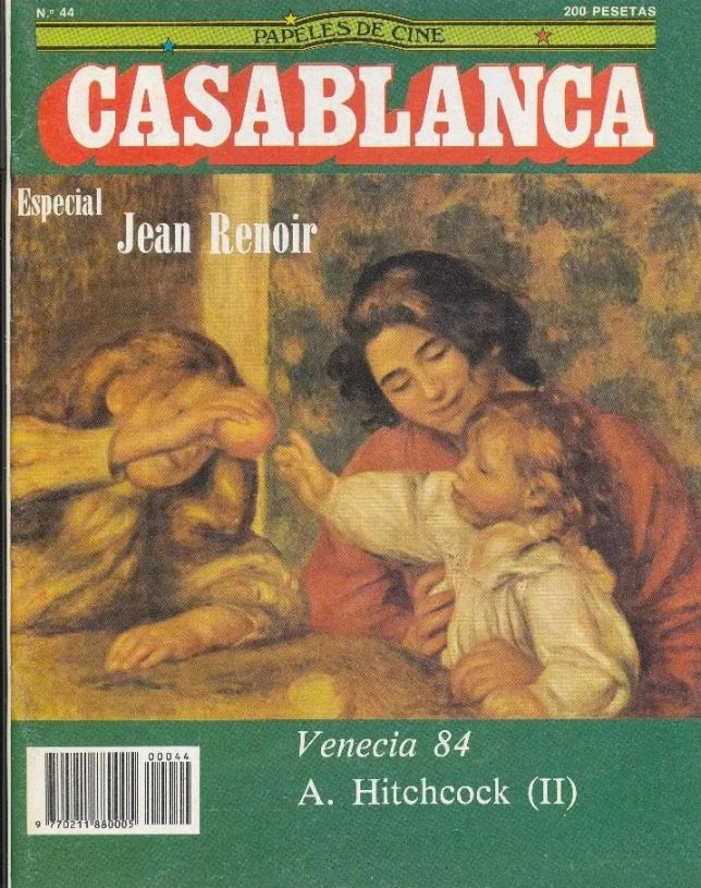 CASABLANCA magazine side cover Issue 44  September/October 1984