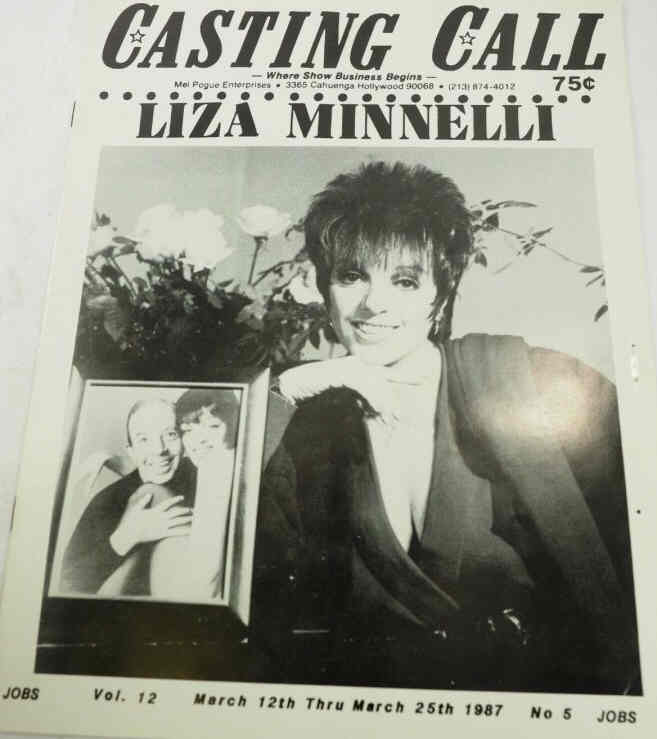 CASTING CALL magazine side cover Issue 5 12 March 1987