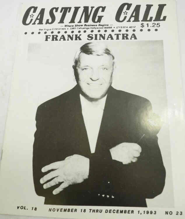 CASTING CALL magazine side cover Issue 23 18 November 1993