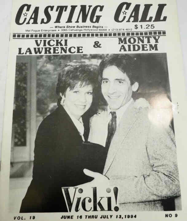 CASTING CALL magazine side cover Issue 9 16 June 1994