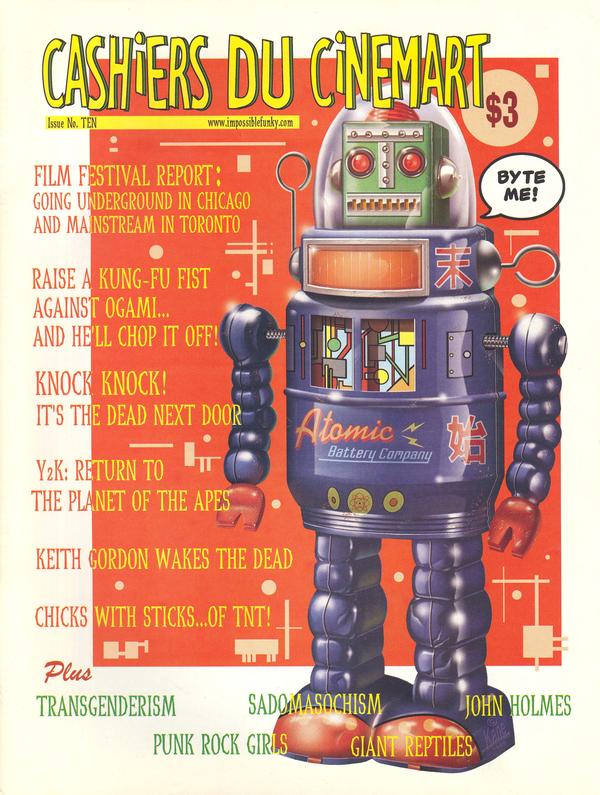 CASHIERS DU CINEMART magazine side cover Issue 10  2003