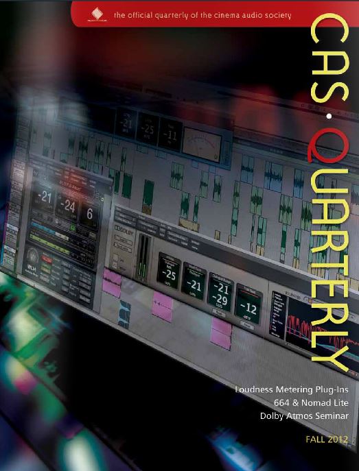 CAS.QUARTERLY magazine side cover Fall 2012