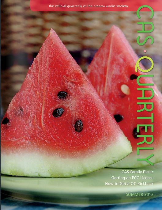 CAS.QUARTERLY magazine side cover Summer 2012