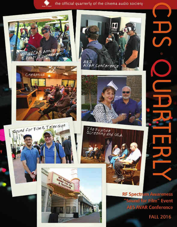 CAS.QUARTERLY magazine side cover Fall 2016