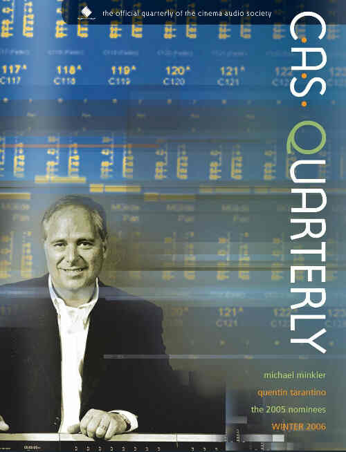 CAS.QUARTERLY magazine side cover Winter 2005