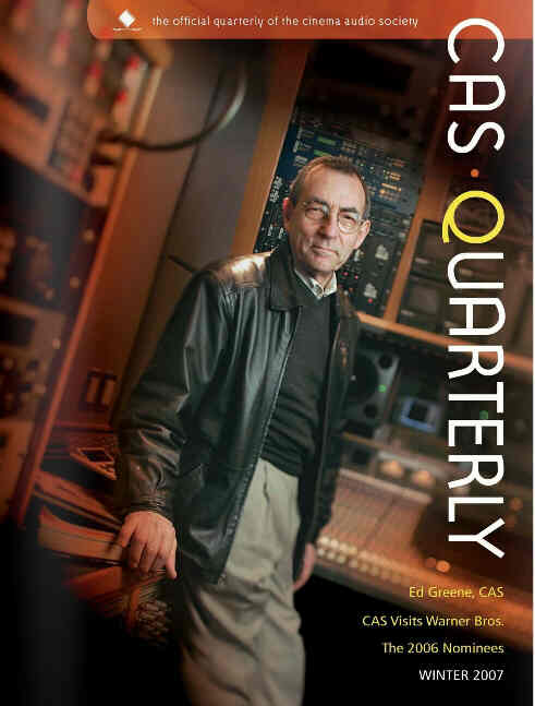 CAS.QUARTERLY magazine side cover Winter 2006