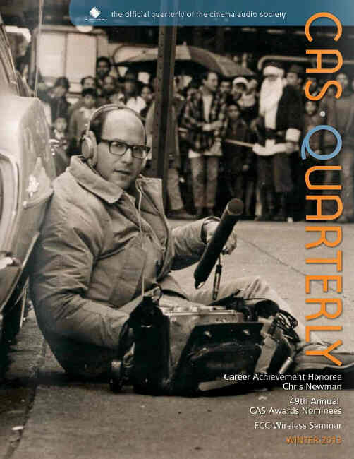 CAS.QUARTERLY magazine side cover Winter 2012