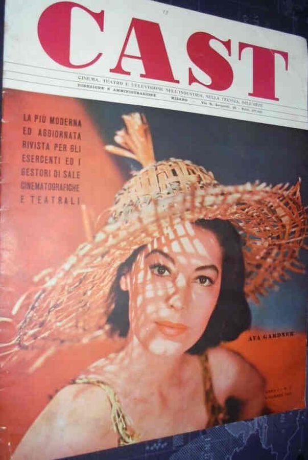 CAST magazine side cover Issue 2  December 1957