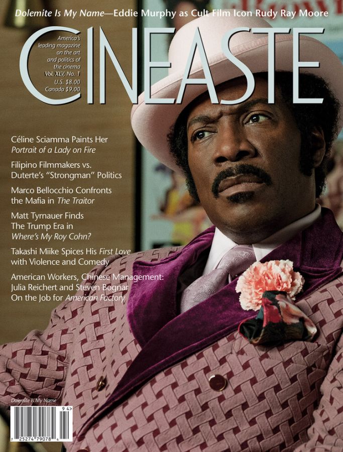 CINEASTE magazine side cover Winter 2019