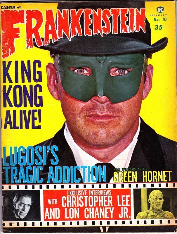 CASTLE OF FRANKENSTEIN magazine side cover Issue 10  Vol  3 # 2 December 1966