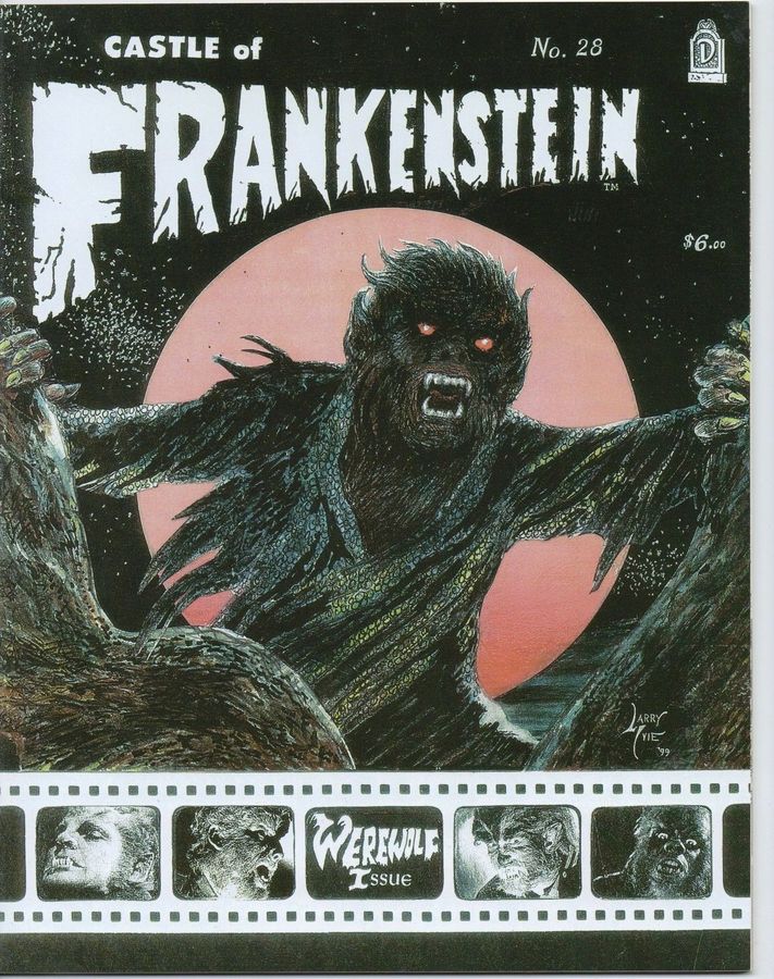 CASTLE OF FRANKENSTEIN magazine side cover Issue 28 April 2000