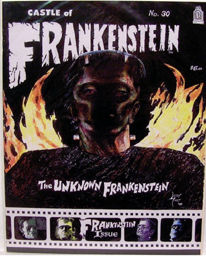 CASTLE OF FRANKENSTEIN magazine side cover Issue 30 Summer 2001