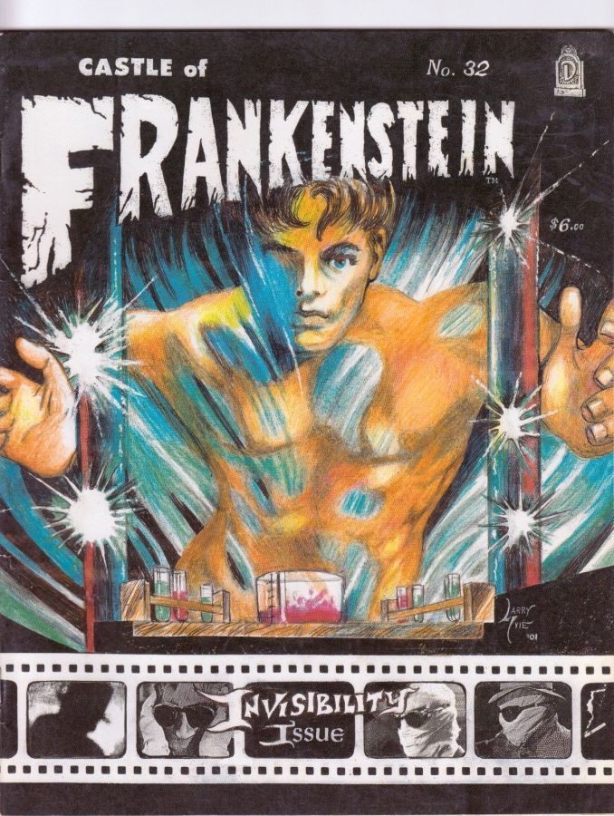 CASTLE OF FRANKENSTEIN magazine side cover Issue 32 Spring 2002