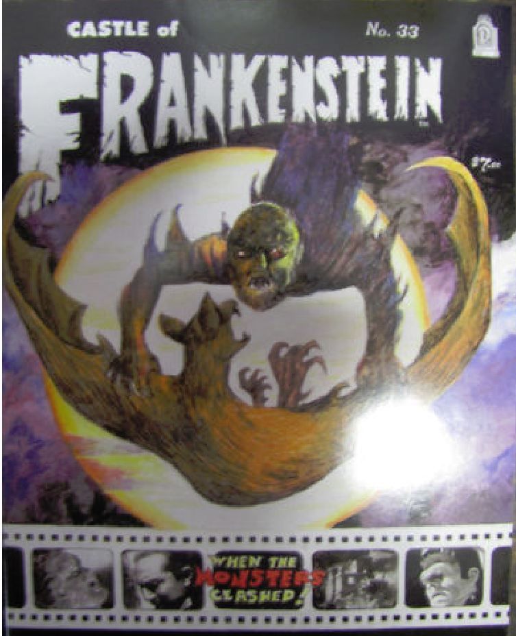 CASTLE OF FRANKENSTEIN magazine side cover Issue 33 Summer 2002