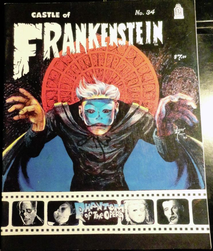CASTLE OF FRANKENSTEIN magazine side cover Issue 34  2002