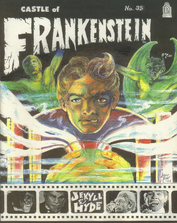 CASTLE OF FRANKENSTEIN magazine side cover Issue 35 Spring 2004