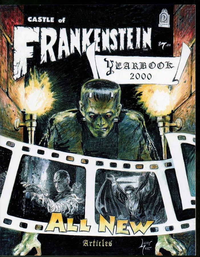 CASTLE OF FRANKENSTEIN magazine side cover Fearbook 2000