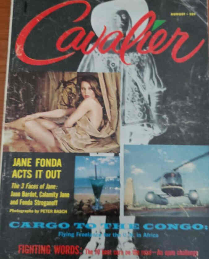 CAVALIER magazine side cover  August 1962