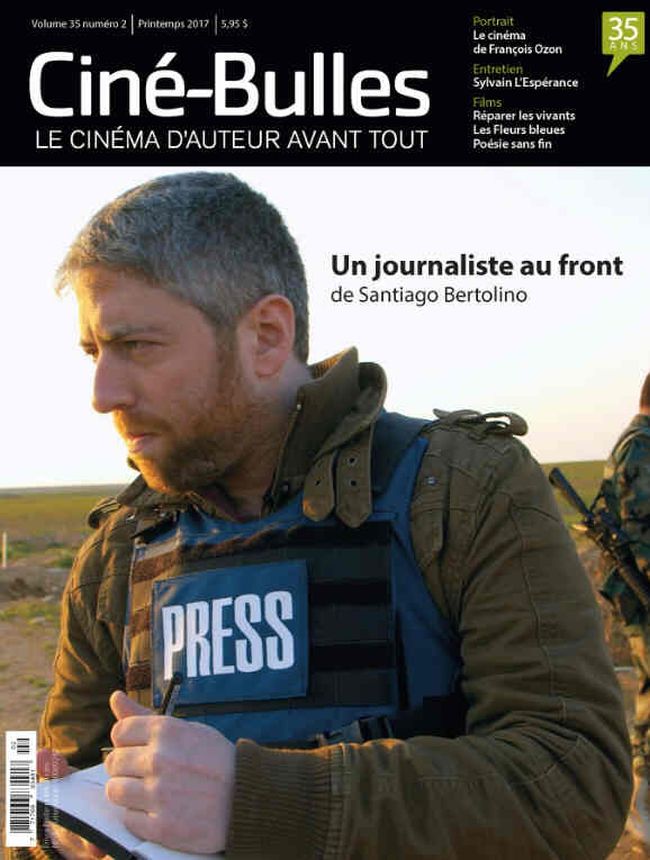 CINE-BULLES magazine side cover Spring 2017