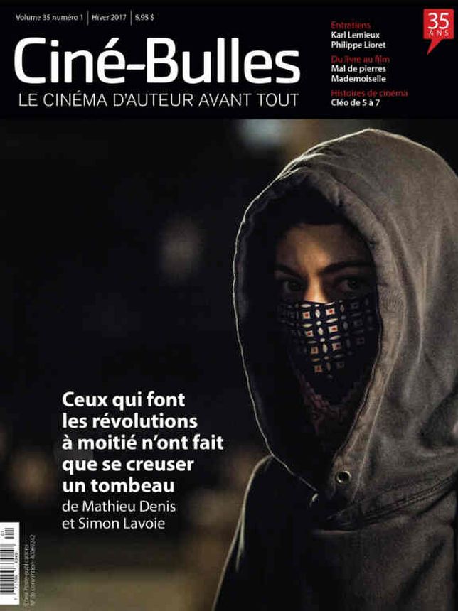 CINE-BULLES magazine side cover Winter 2017