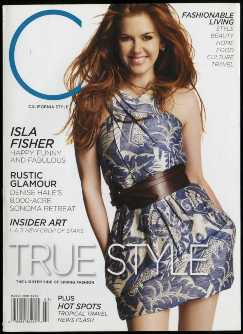 C CALIFORNIA STYLE magazine side cover  March 2009