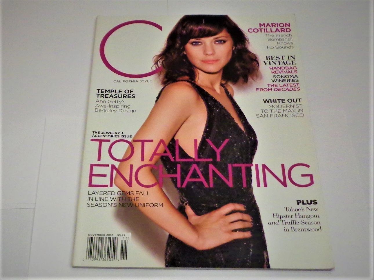 C CALIFORNIA STYLE magazine side cover  November 2012