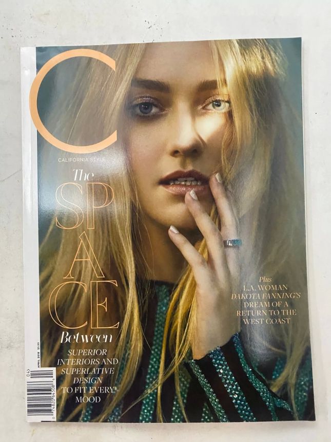 C CALIFORNIA STYLE magazine side cover  April 2018