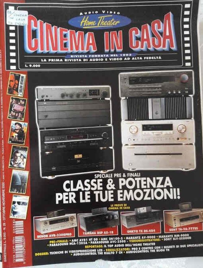 CINEMA IN CASA magazine side cover Issue 28  October/November 2000