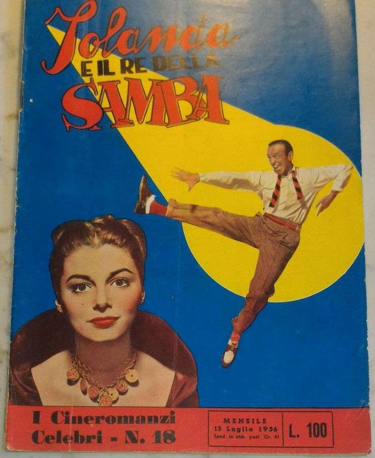 I CINEROMANZI CELEBRI magazine side cover Issue 18 15 July 1956