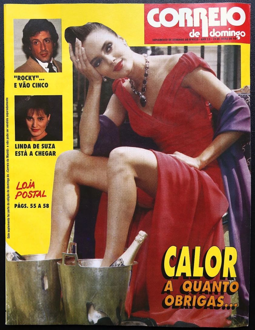 CORREIO DE DOMINGO magazine side cover 29 June 1990