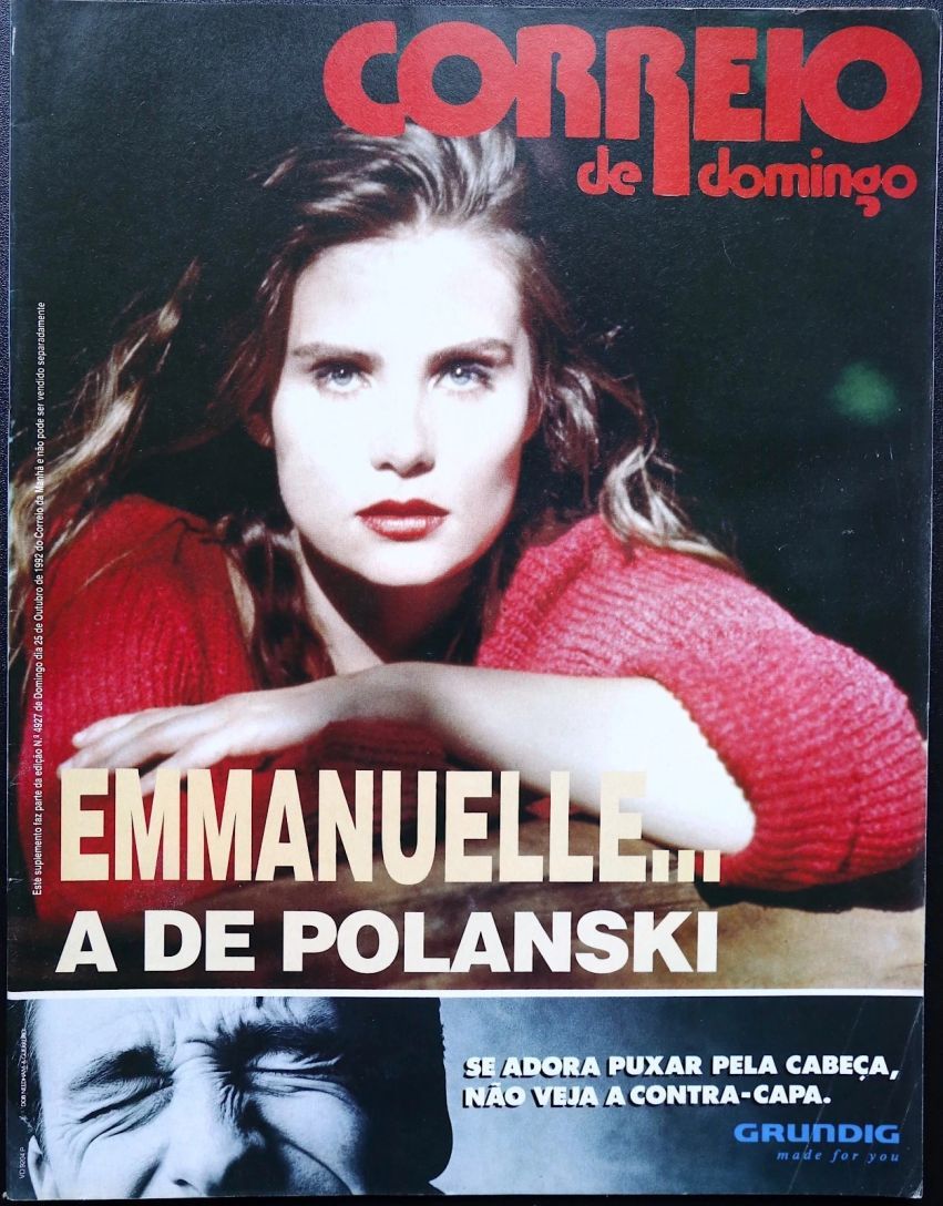 CORREIO DE DOMINGO magazine side cover 25 October 1992