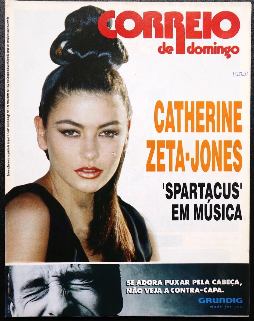 CORREIO DE DOMINGO magazine side cover 8 November 1992