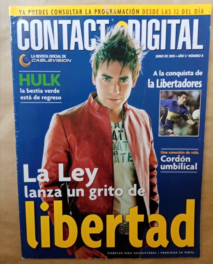CONTACTO DIGITAL magazine side cover Issue 8  June 2003