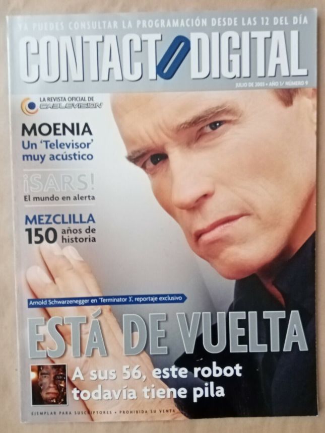 CONTACTO DIGITAL magazine side cover Issue 9  July 2003