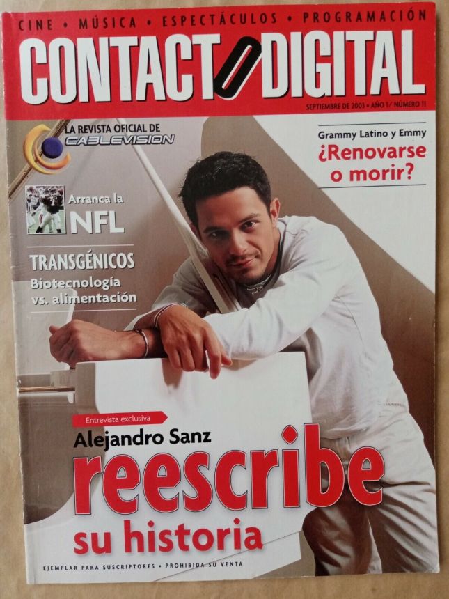 CONTACTO DIGITAL magazine side cover Issue 11  September 2003