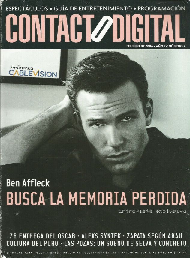 CONTACTO DIGITAL magazine side cover  February 2004