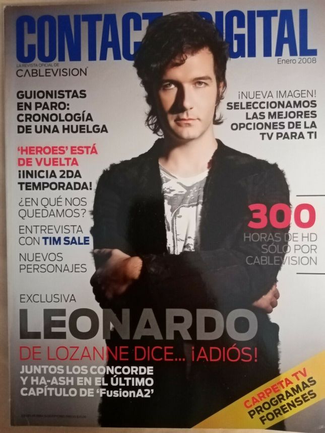 CONTACTO DIGITAL magazine side cover  January 2008