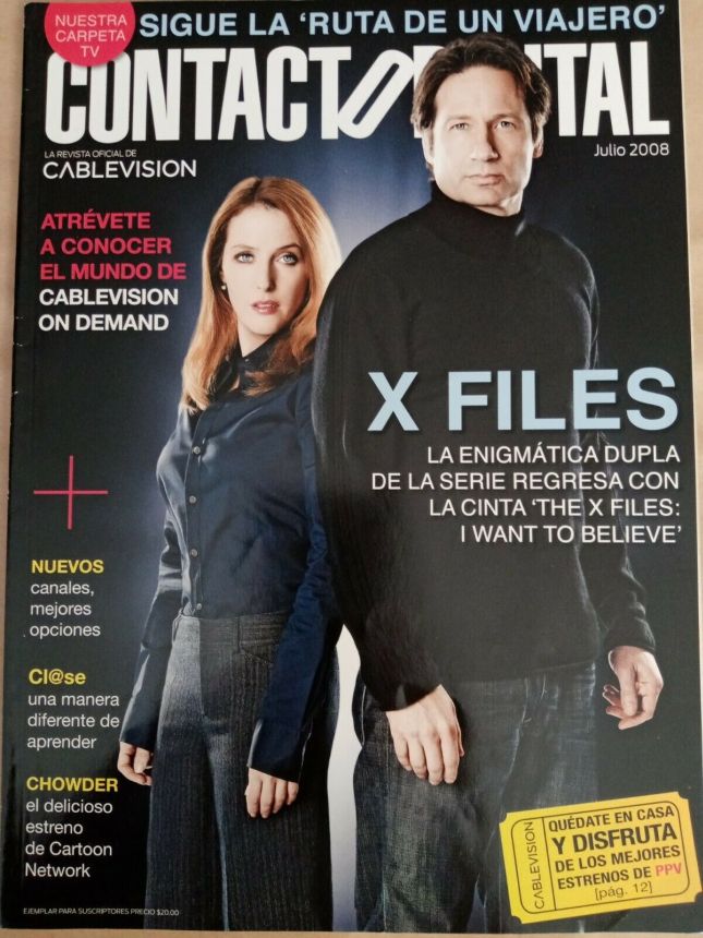 CONTACTO DIGITAL magazine side cover  July 2008