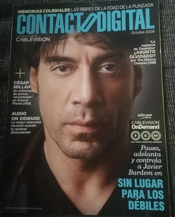 CONTACTO DIGITAL magazine side cover  October 2008