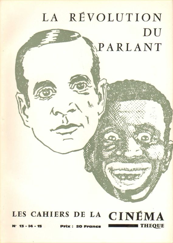 CAHIERS DE LA CINEMATHEQUE magazine side cover Issue 13/14/15  1974