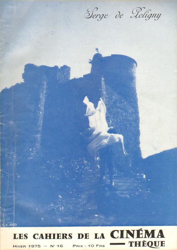 CAHIERS DE LA CINEMATHEQUE magazine side cover Issue 16  1975