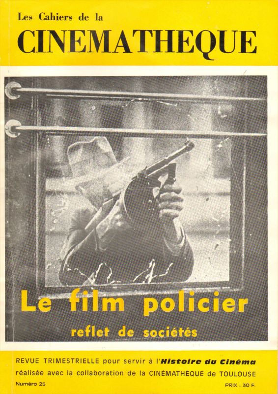 CAHIERS DE LA CINEMATHEQUE magazine side cover Issue 25  1978