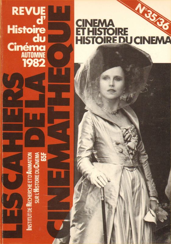 CAHIERS DE LA CINEMATHEQUE magazine side cover Issue 35/36  1982