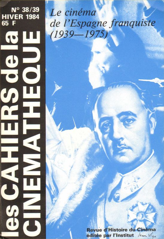 CAHIERS DE LA CINEMATHEQUE magazine side cover Issue 38-9  1984
