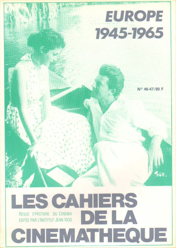 CAHIERS DE LA CINEMATHEQUE magazine side cover Issue 46-7  1987