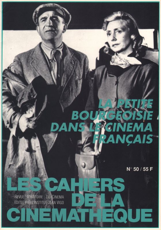 CAHIERS DE LA CINEMATHEQUE magazine side cover Issue 50  1988